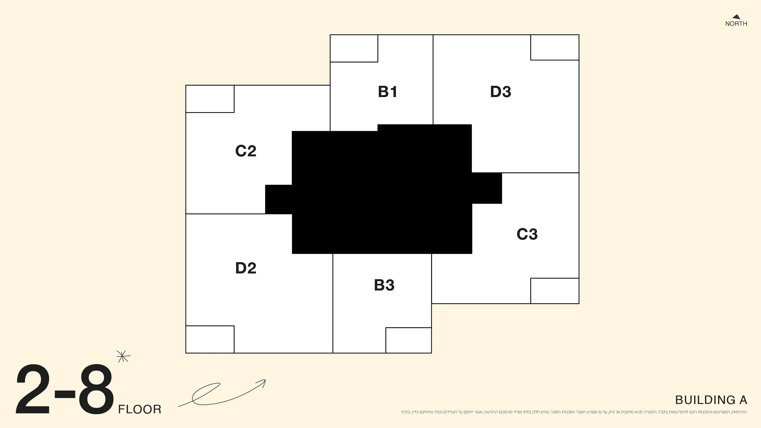 Frankly Building A · Floors 2–8