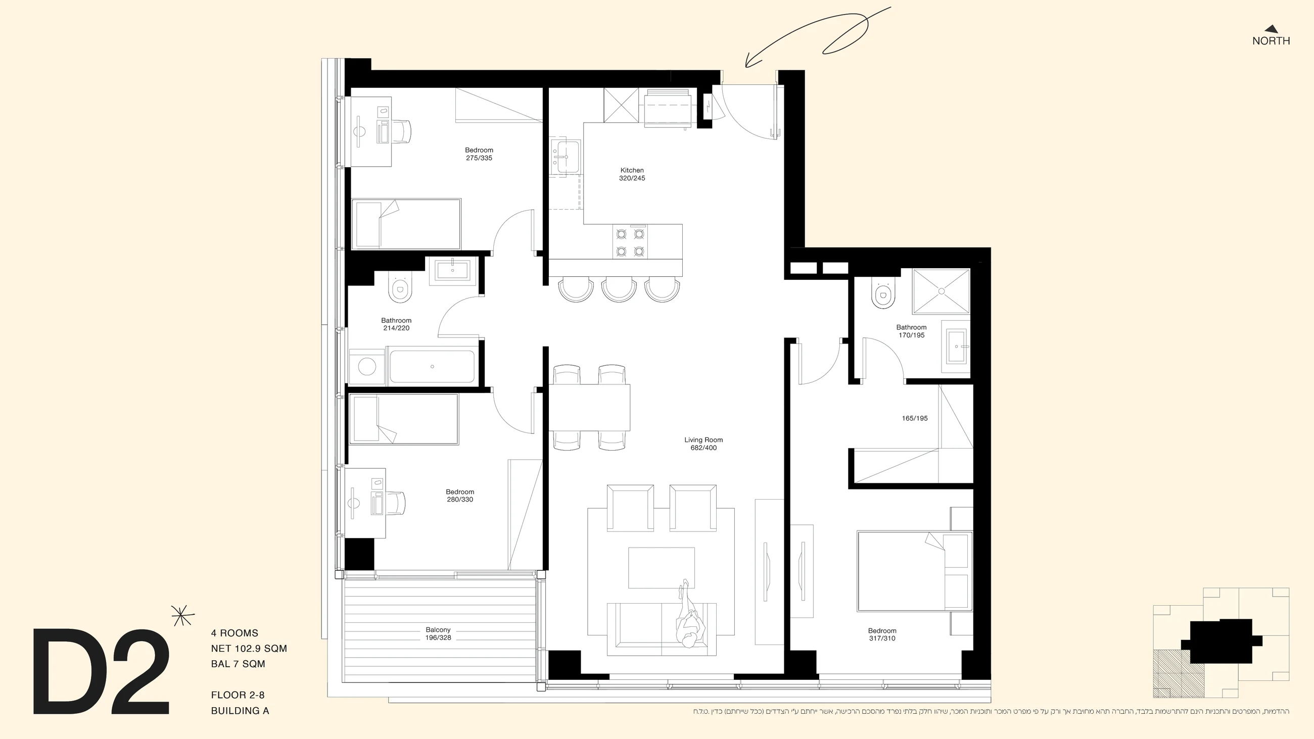 Frankly Building A layout D2 illustrative floor plan