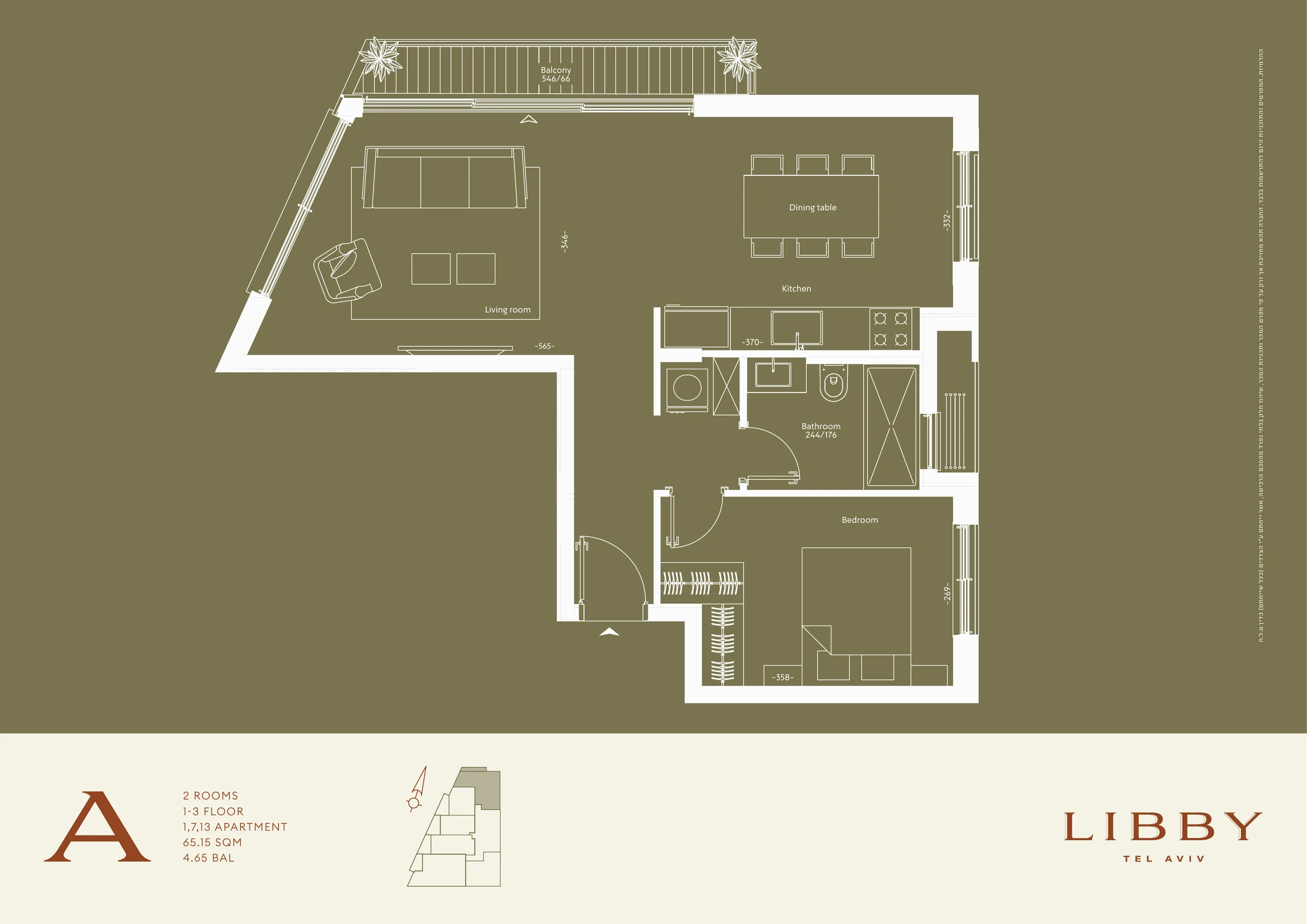 Libby apartment 1 type A floor plan