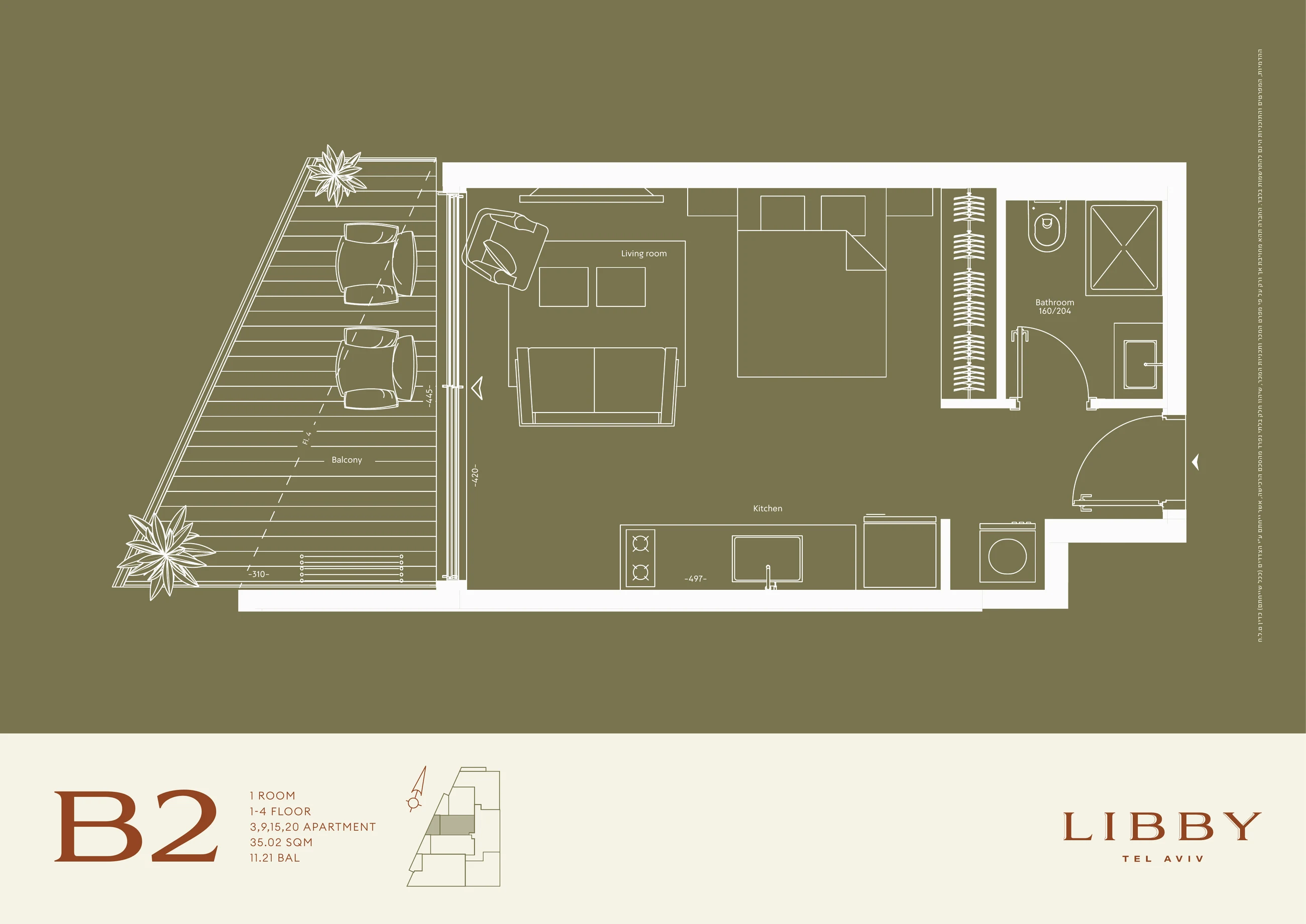 Libby apartment 3 type B2 floor plan