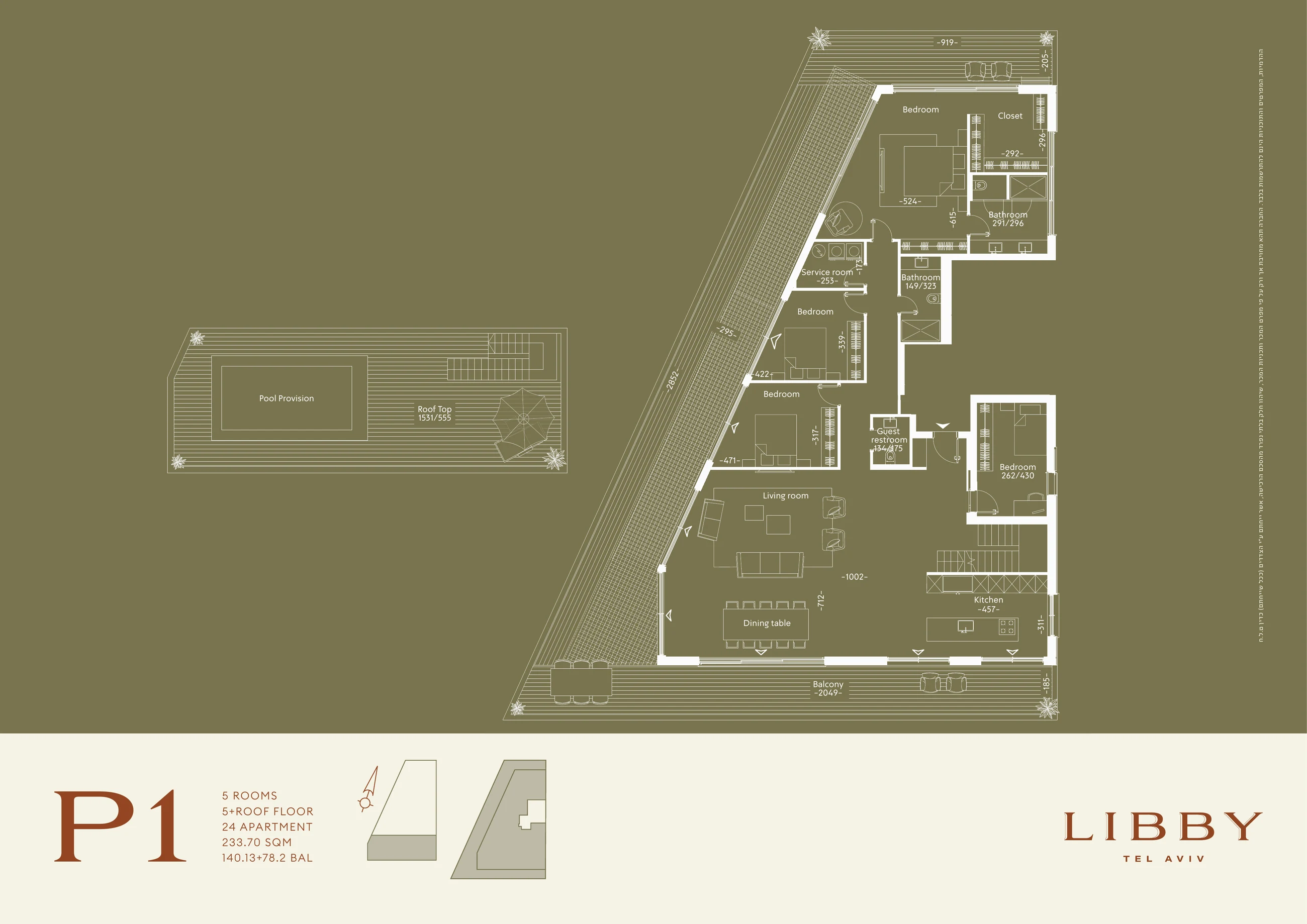 Libby apartment 24 type P1 floor plan