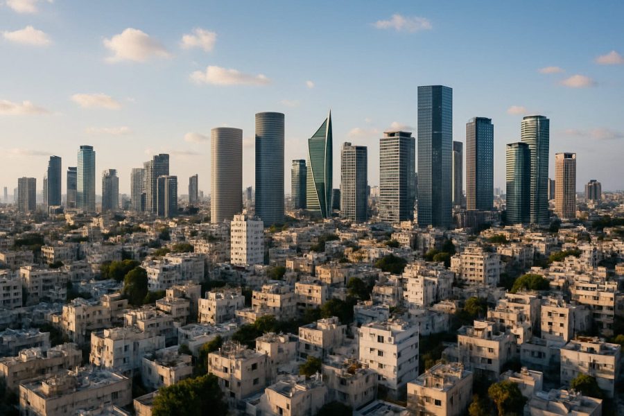 20261121_1000_Tel Aviv Skyline_simple_compose_01kajpsb7ffnwsjqkcg8pfzp8p