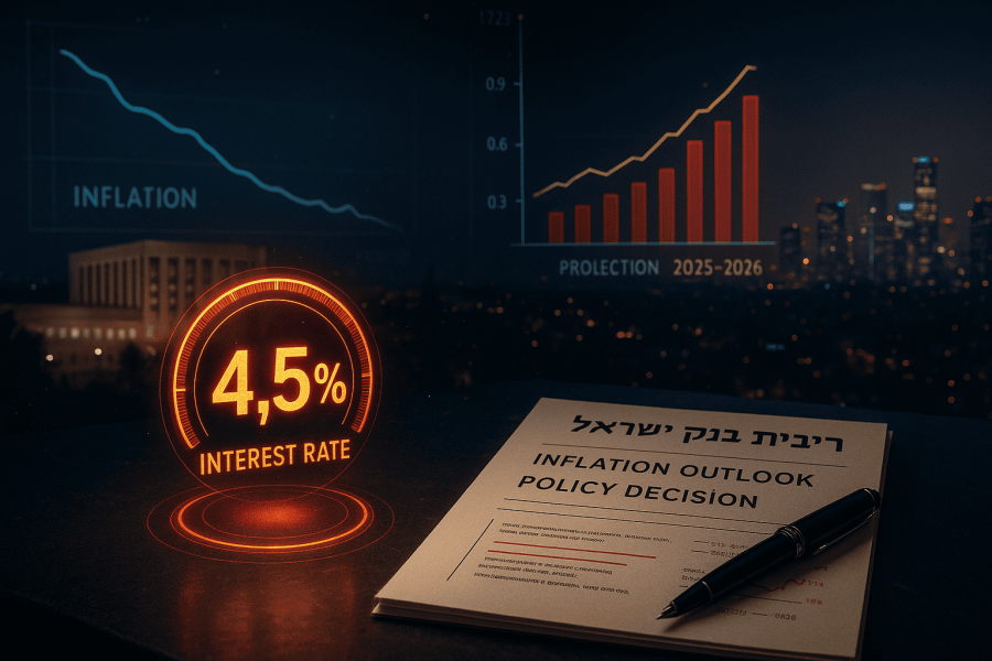 Israel inflation outlook policy decision interest rate.