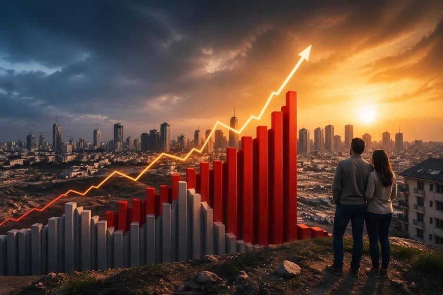 Chart showing Bank of Israel inflation expectations reshaping Israel’s mortgage market