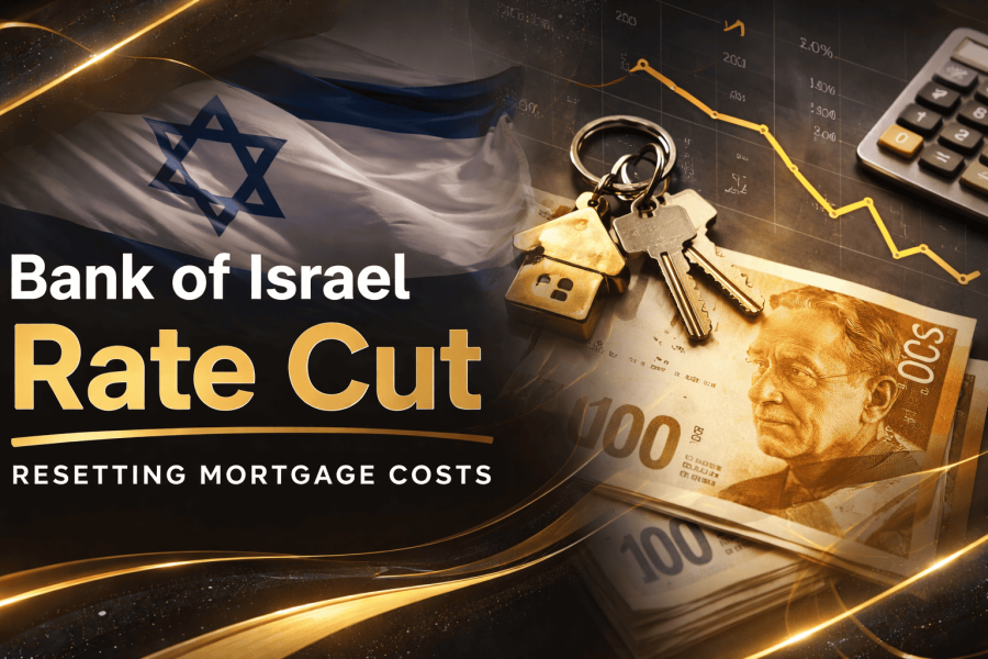 Bank of Israel Rate Cut Resets Mortgage Pricing in 2026