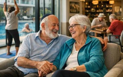 Modern senior living facility in Israel showcasing innovative care standards and community interaction