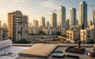 Blueprints and Gavel Over the City israel