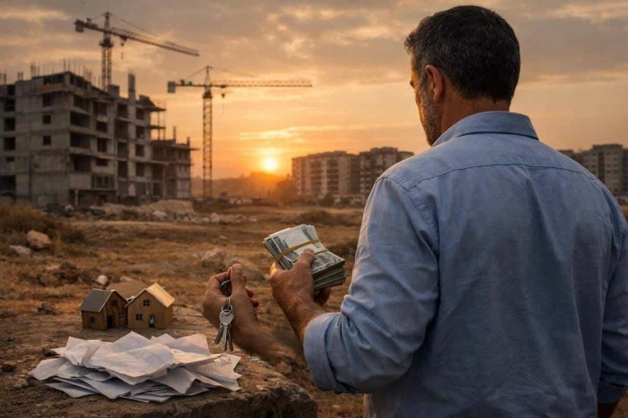 Israeli buyer reviewing a 20/80 property offer with missing paperwork