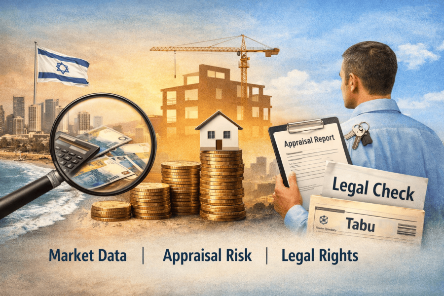 Real estate market data and risk assessment Israel.