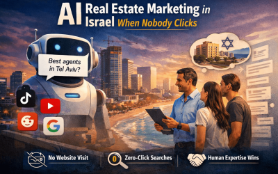 AI real estate marketing Israel no website clicks needed.