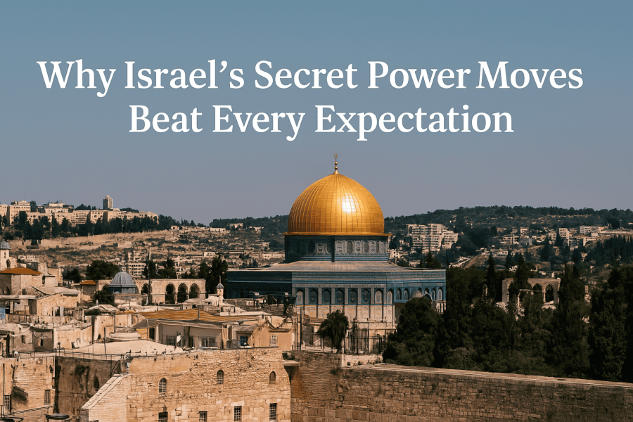Israel's secret power moves revealed.