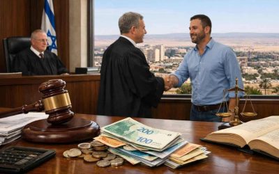 Gavel resting on legal documents representing the court victory in Netivot regarding flawed levies