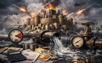 Chart illustrating Israel's projected financial liquidity trends and credit stability challenges for 2026