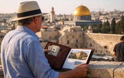 Historic Jerusalem stone building facade representing luxury real estate investment opportunities for foreign buyers