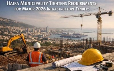 Construction site in Haifa representing major 2026 infrastructure tenders
