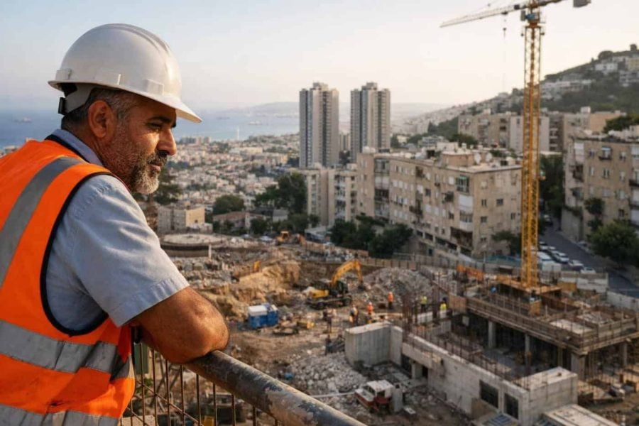 Architectural rendering of the Yesodot Eitanim urban renewal project in the Ramat Remez neighborhood of Haifa