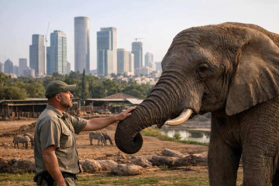 Ramat Gan Safari animals and Ariel Sharon Park landscape renovation project