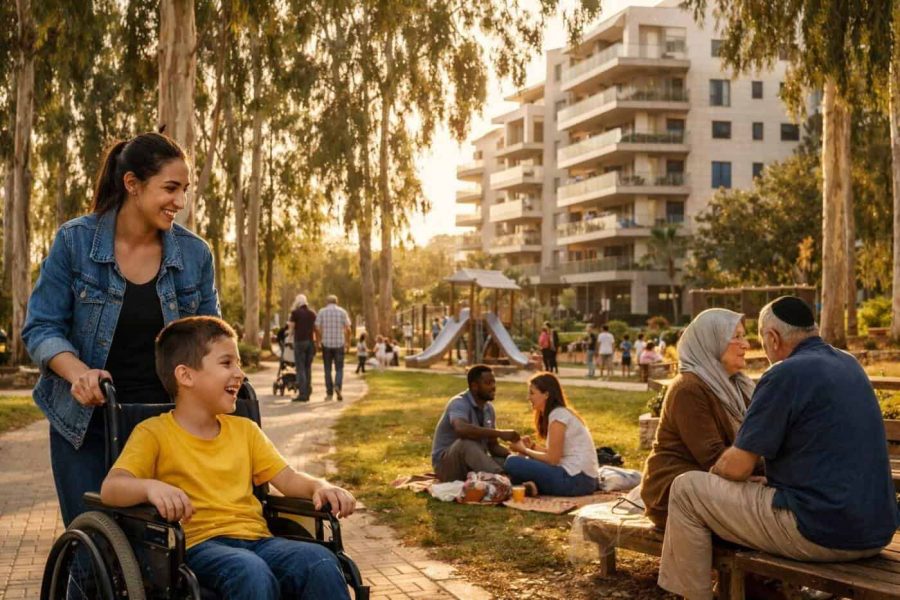 Eucalyptus Grove residential development project in Hod HaSharon, Central Israel