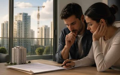 Buyer reviewing a new-home purchase contract in Ramat Gan for hidden discounts
