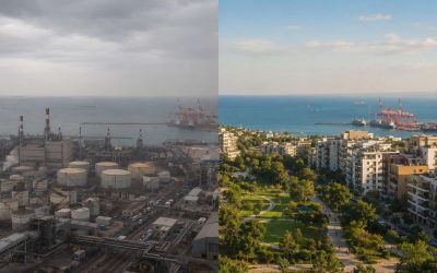 industrial to urban transformation at the shore