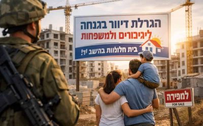 New residential housing development in Israel representing the discounted housing lottery for heroes and families