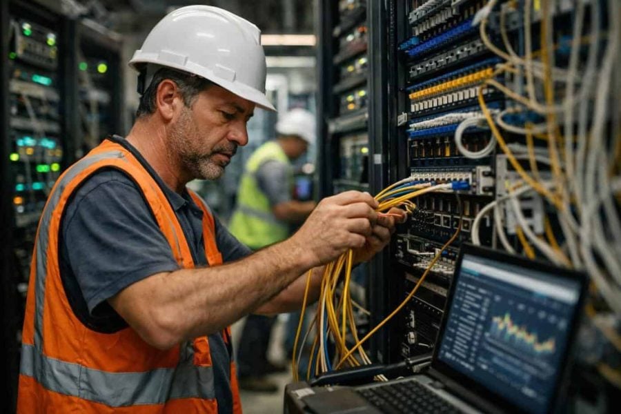 Illustration of Israel's digital network map showing future data pipeline connections and infrastructure upgrades