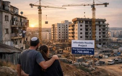Illustration of Israel’s discounted housing initiative amid rising affordability pressures