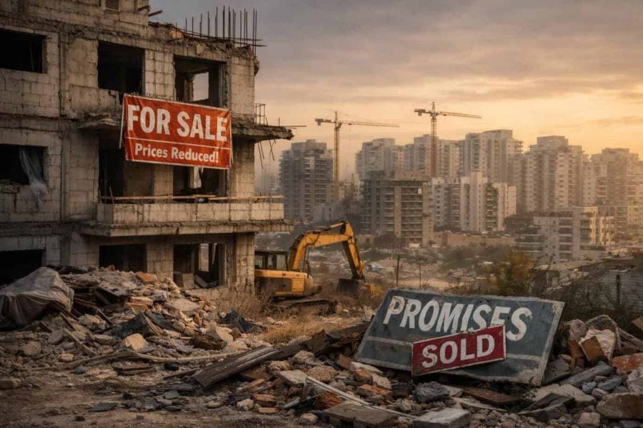 Illustration of Israel's housing market facing a credibility crisis