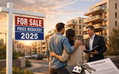 Modern residential apartment buildings in Israel representing the cooling 2025 housing market