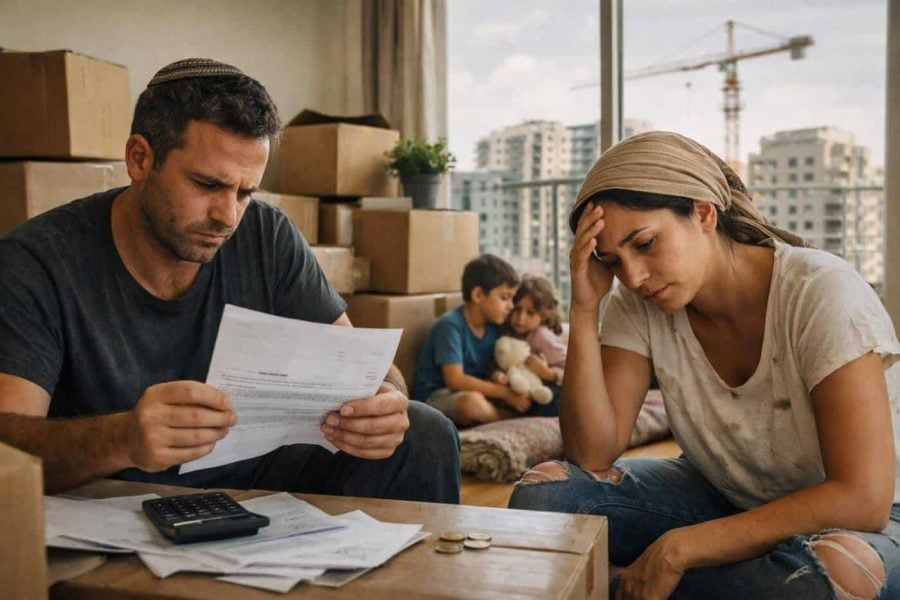 Construction site in Israel representing property tax disputes on unrealized building rights