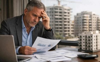 Israel real estate market chart showing data pause in February