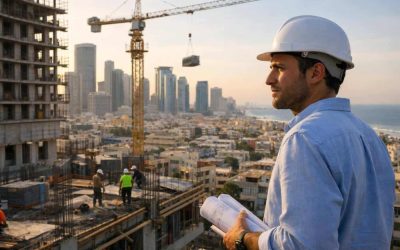 Modern Israeli urban skyline representing real estate market resilience and 2026 recovery trends