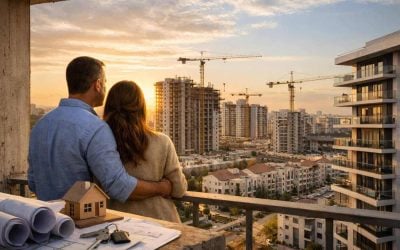 New residential construction in Israel highlighting the growing housing supply