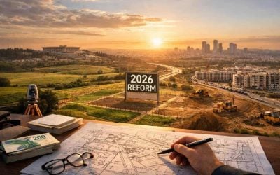 Knesset Finance Committee meeting discussing Israel 2026 strategic land reform and real estate development