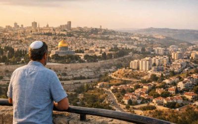 Panoramic view of modern residential real estate developments in Jerusalem and Beit Shemesh, Israel