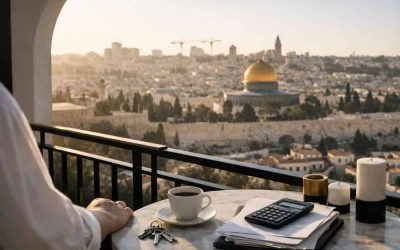 Jerusalem skyline with construction cranes representing Israel's housing market rebound