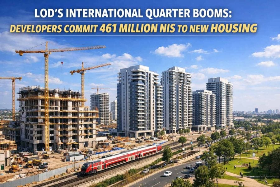 Lod’s International Quarter Booms Developers Commit 461 Million NIS to New Housing