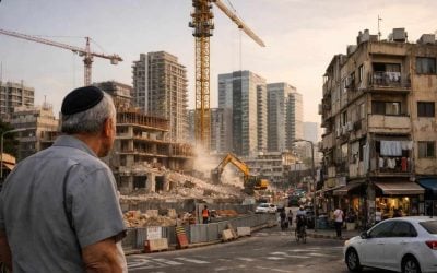 Metropolis Shmuel HaNagid urban renewal project rendering in central Herzliya