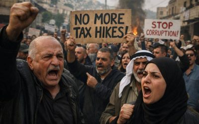 Nazareth residents protesting against 30% tax hike and municipal corruption