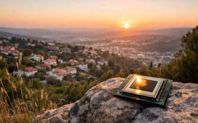 Nvidia office signage and technology campus in Kiryat Tivon, Northern Israel