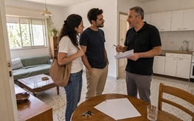 Renter comparing an older Israeli apartment for predictable monthly costs
