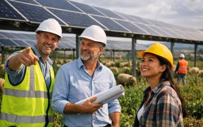PowerGen Agrivoltaic solar energy project installation in the Golan Heights