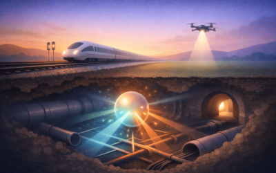 railway underground infrastructure mapping with train and drone