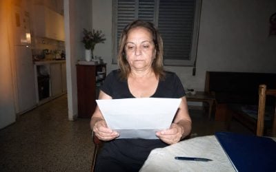 reading at the kitchen table in israel