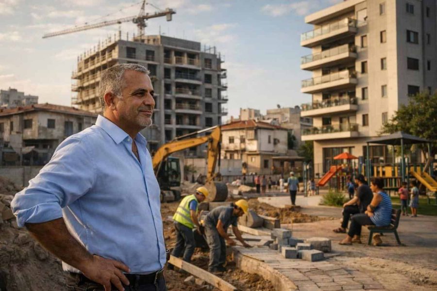 Sarfati Shimon urban renewal project rendering in Rehovot Shaarayim neighborhood
