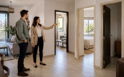 Advisor noticing subtle apartment layout differences during an Israeli listing review
