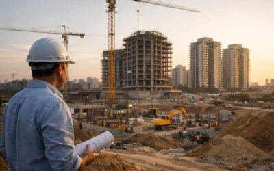 Construction site and future development plans for the Eleph Complex in Rishon LeZion