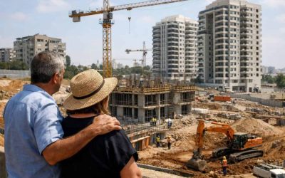 Rendering of Nahalat Tzafon housing and urban renewal project in Rishon LeZion