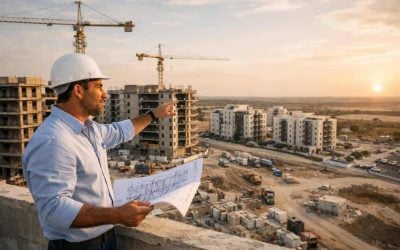 Modern real estate developments and construction projects in Southern Israel