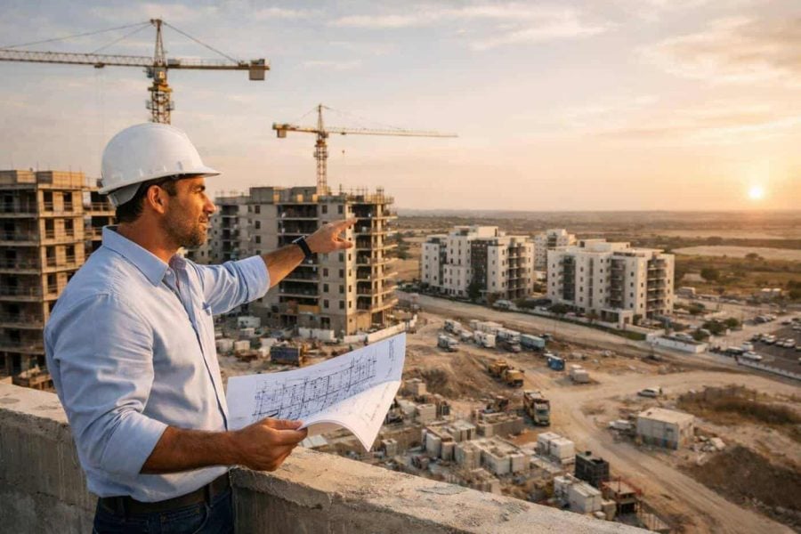 Modern real estate developments and construction projects in Southern Israel